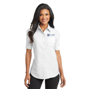 Port Authority Ladies Short Sleeve SuperPro Oxford Shirt