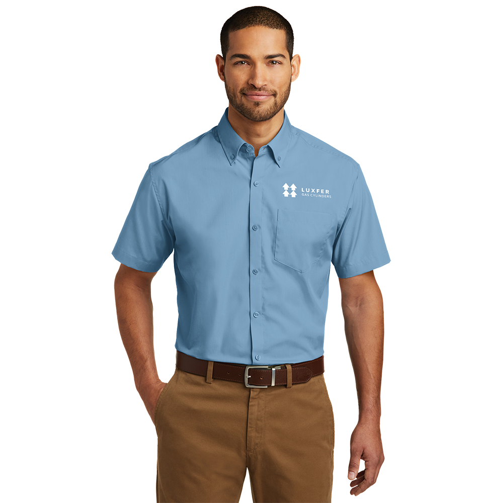 Port Authority Short Sleeve Carefree Poplin Shirt